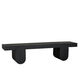 Evora 76 X 18 inch Matte Black Coffee Table