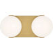 ED Ellen DeGeneres Syrie LED 11.88 inch Burnished Brass Vanity Light Wall Light