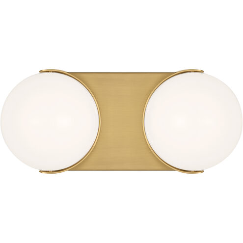 ED Ellen DeGeneres Syrie LED 11.88 inch Burnished Brass Vanity Light Wall Light