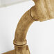 Fisher Weisman Alana LED 12 inch Gilded Plaster Curved Tail Sconce Wall Light