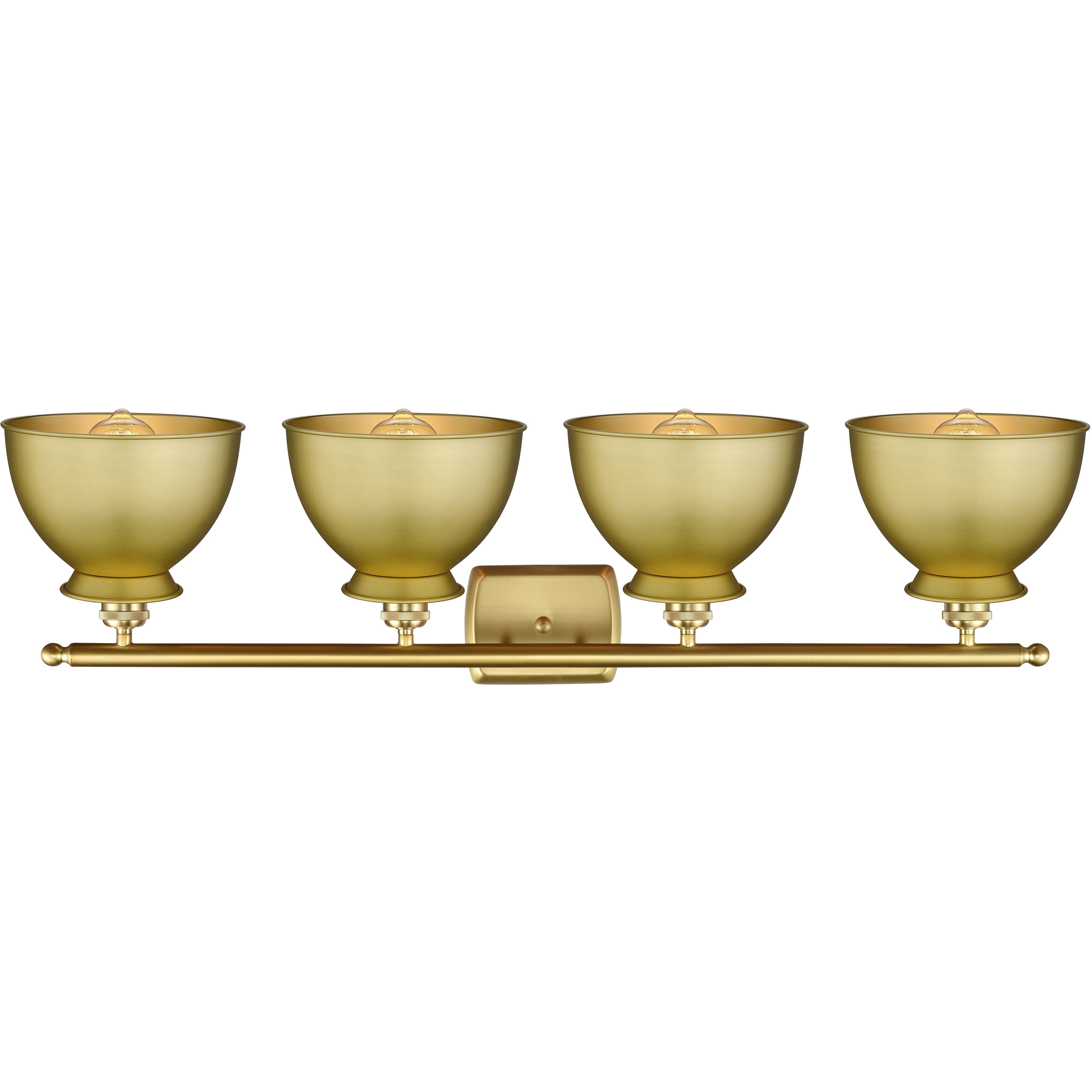 Adirondack 4 Light 38 inch Satin Gold Bath Vanity Light Wall Light