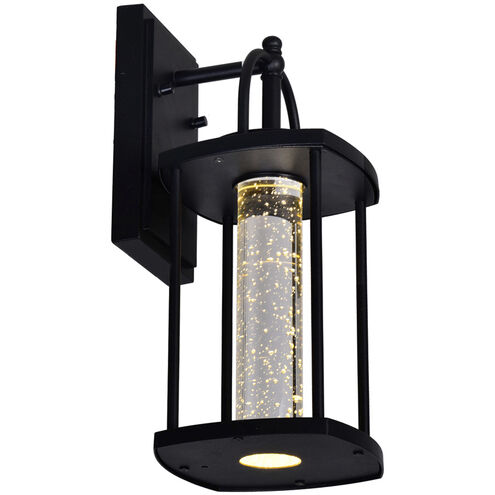 Greenwood LED 14 inch Black Outdoor Wall Light