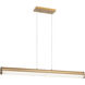 Junction LED 1.75 inch Aged Gold Brass Pendant Ceiling Light
