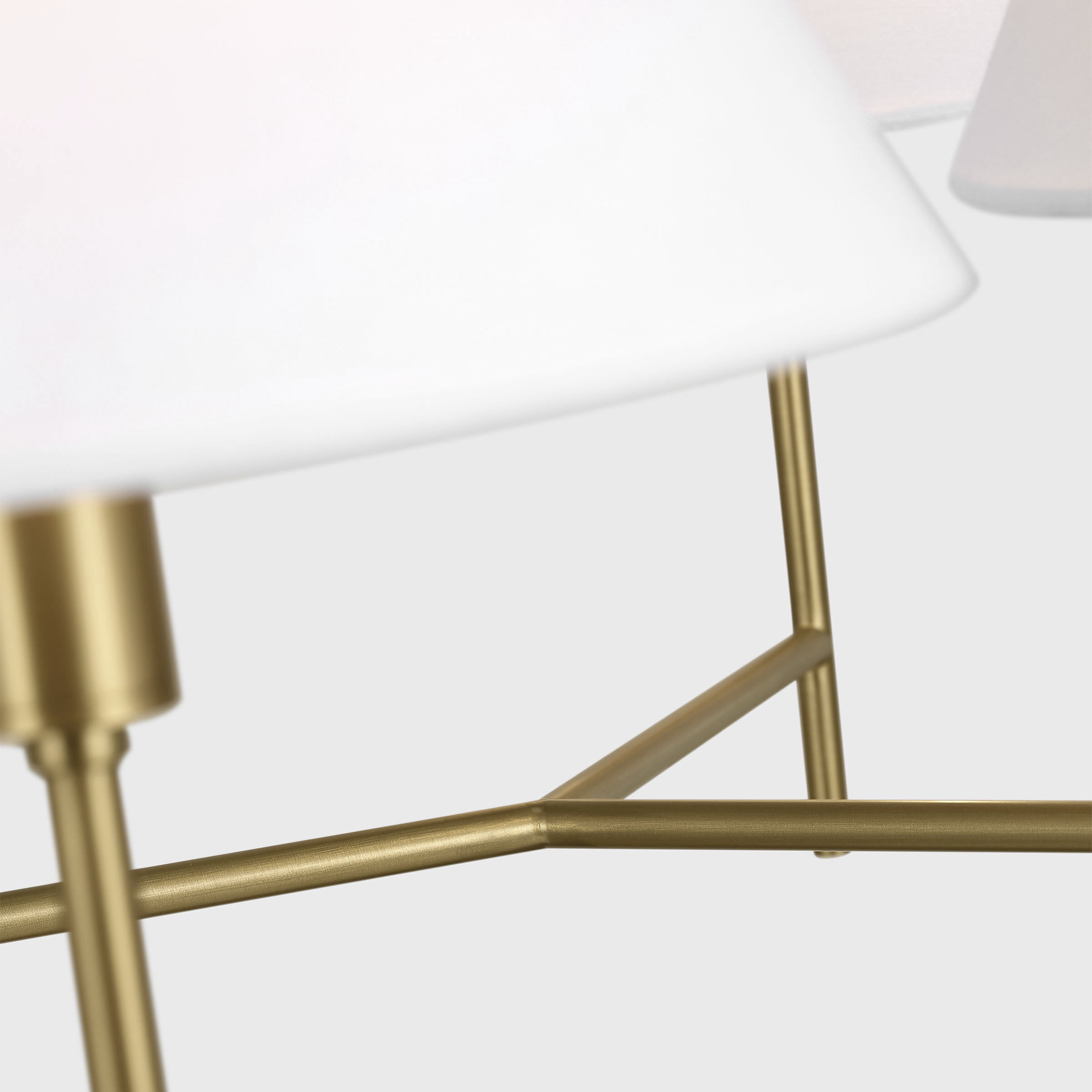 C&M by Chapman & Myers Ridgewood 6 Light 36 inch Burnished Brass Chandelier Ceiling Light