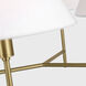C&M by Chapman & Myers Ridgewood 6 Light 36 inch Burnished Brass Chandelier Ceiling Light