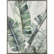 Musa I Green with Off White and Champagne Gold Framed Wall Art