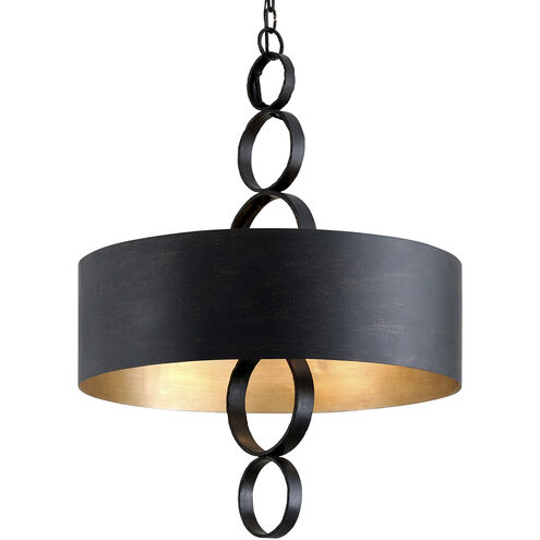 Rivington 6 Light 26 inch Charred Copper Chandelier Ceiling Light