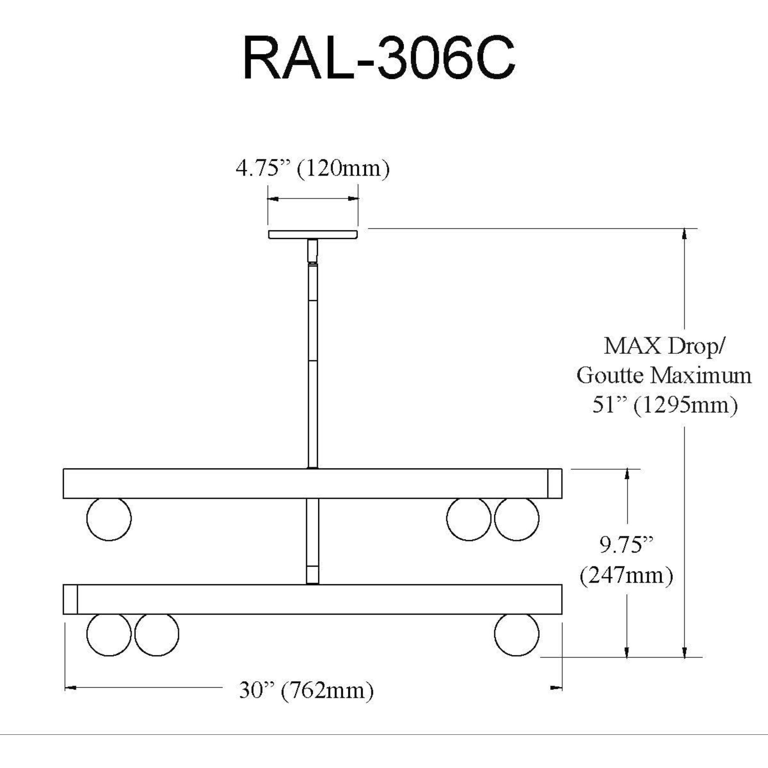 Raleigh 6 Light 30 inch Matte Black Chandelier Ceiling Light