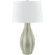 Galloway 30.75 inch 25.00 watt Aged Brass and Ceramic Coastal Green Table Lamp Portable Light