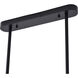 Canada 4 Light 10 inch Black Chandelier Ceiling Light