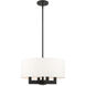 Cresthaven 4 Light 18 inch Black Chandelier Ceiling Light