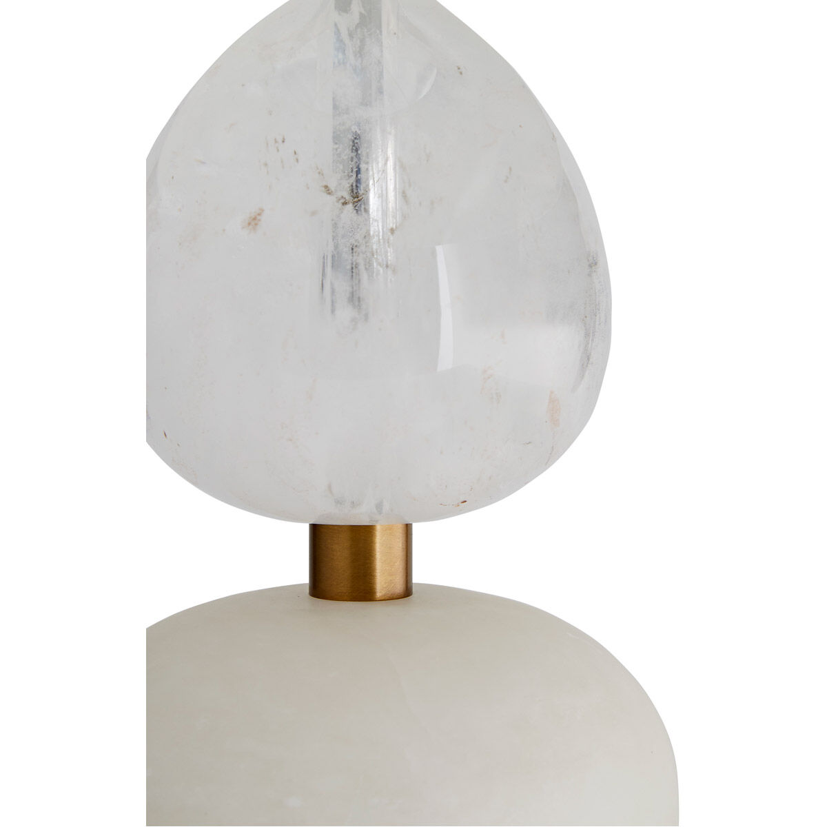 Aubrey 26.5 inch 150 watt Snow Marble and Opal Swirl with Antique Brass Table Lamp Portable Light