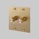 2G 100-120 Brass Dimmer Switch, LED