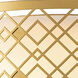 Ziggy 2 Light 16 inch Laquered Gold Flush Mount Ceiling Light in Lacquered Gold