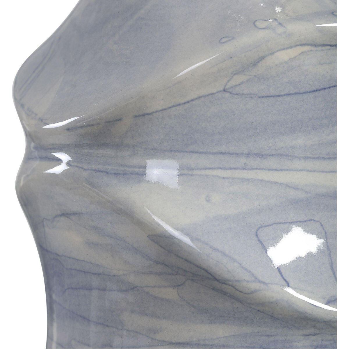 Waves 28 inch 150.00 watt Light Cobalt Blue Drip Glaze Table Lamp Portable Light