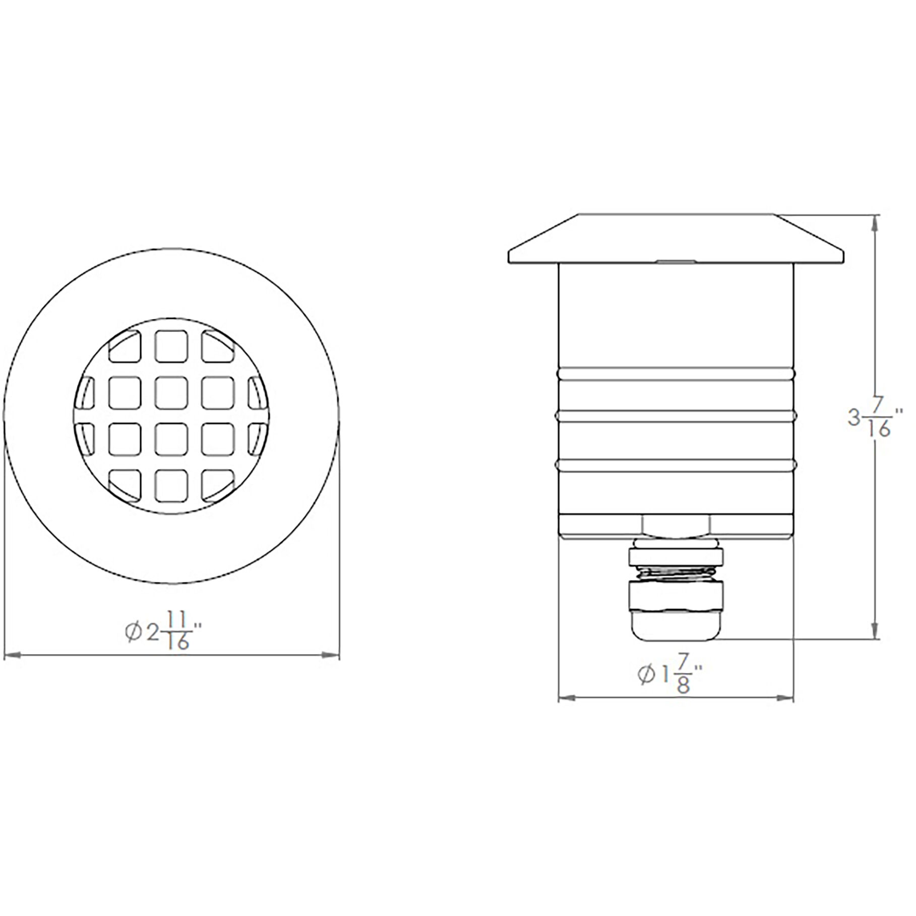 Tyler 12 4.1 watt Stainless Steel Path Lighting in 2700K, WAC Landscape