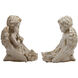 Angels Antique White and Gold Décor, Set of 2