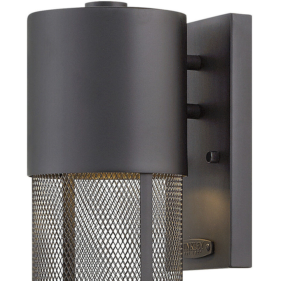 Aria LED 16 inch Black Outdoor Wall Mount Lantern, Small