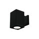Cube Arch LED 5.5 inch Black Sconce Wall Light in Flood, 85, 4000K, One Side Each