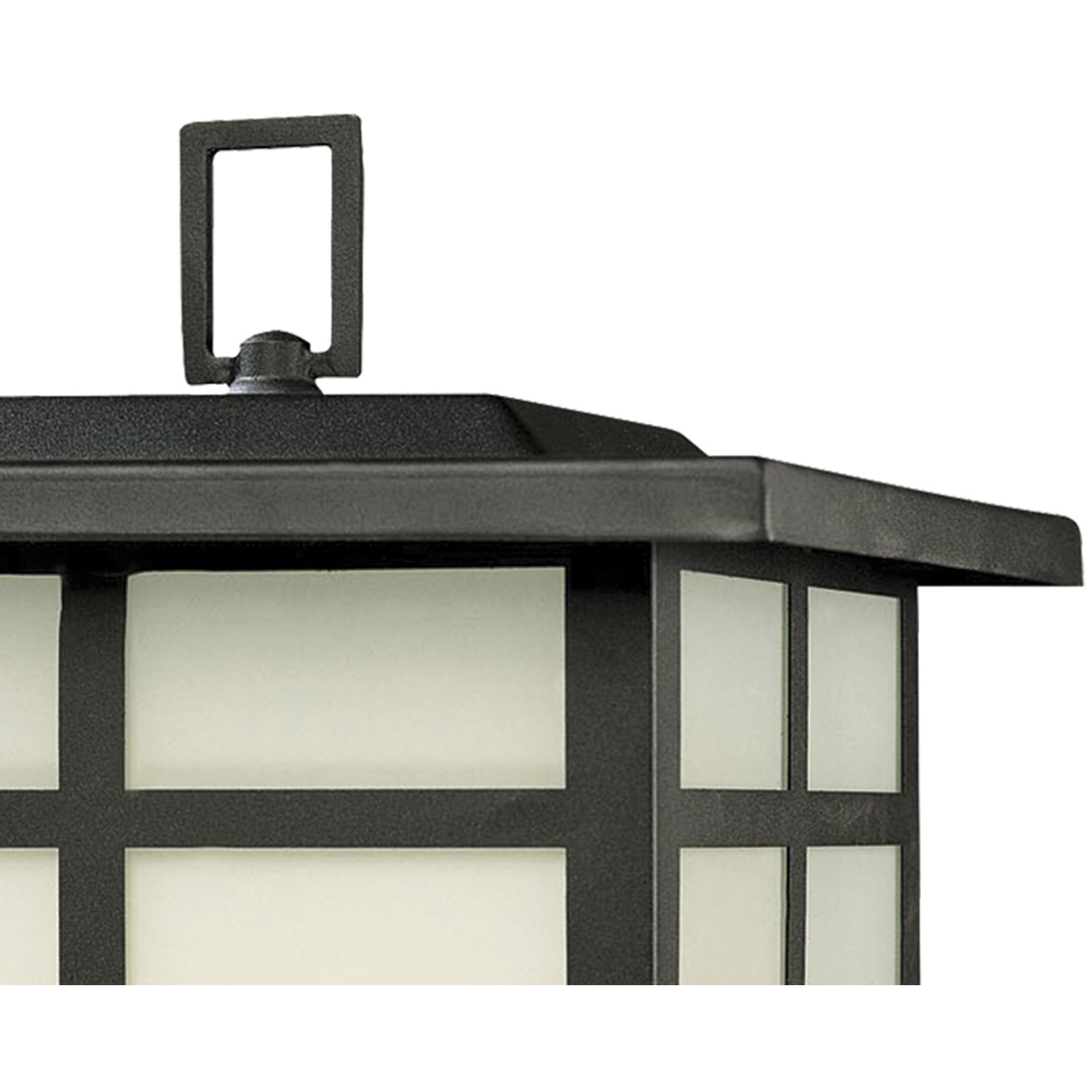 Mission 3 Light 20 inch Black Outdoor Post Light