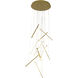 Canada LED 24 inch Brass Chandelier Ceiling Light