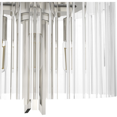 Gatz 4 Light 9.75 inch Brushed Nickel Flush Mount Ceiling Light