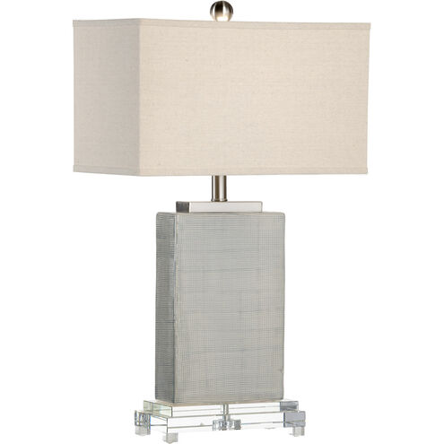 Chelsea House 28 inch 100.00 watt Hatched Glaze/Clear Table Lamp Portable Light