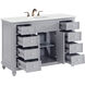 Otto 48 X 21 X 35 inch Grey Vanity Sink Set