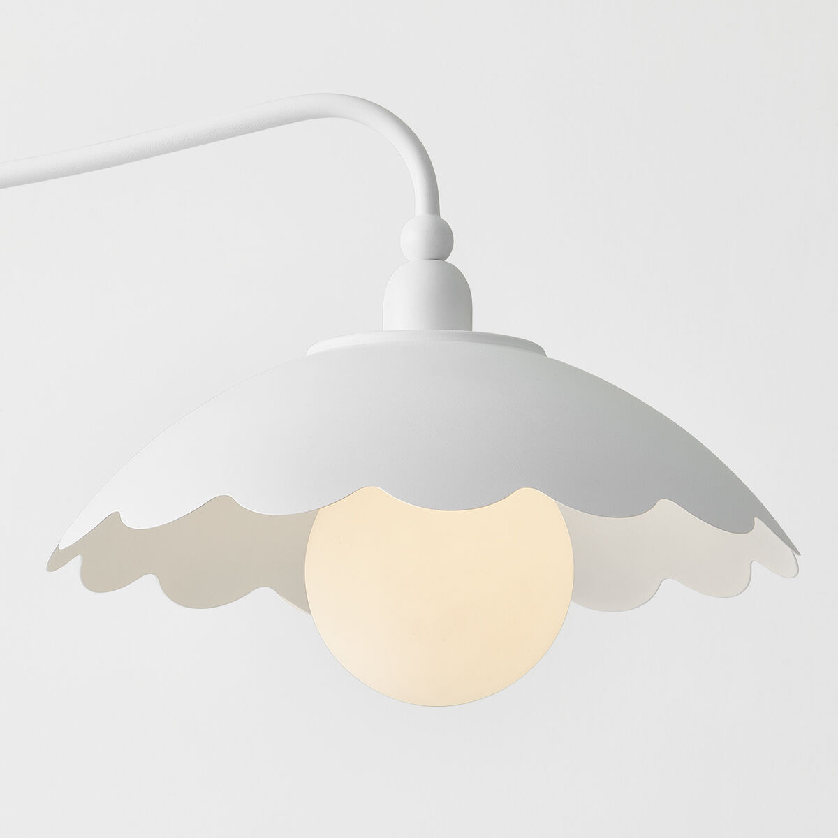 Yael 2 Light 45 inch Textured White Linear Ceiling Light