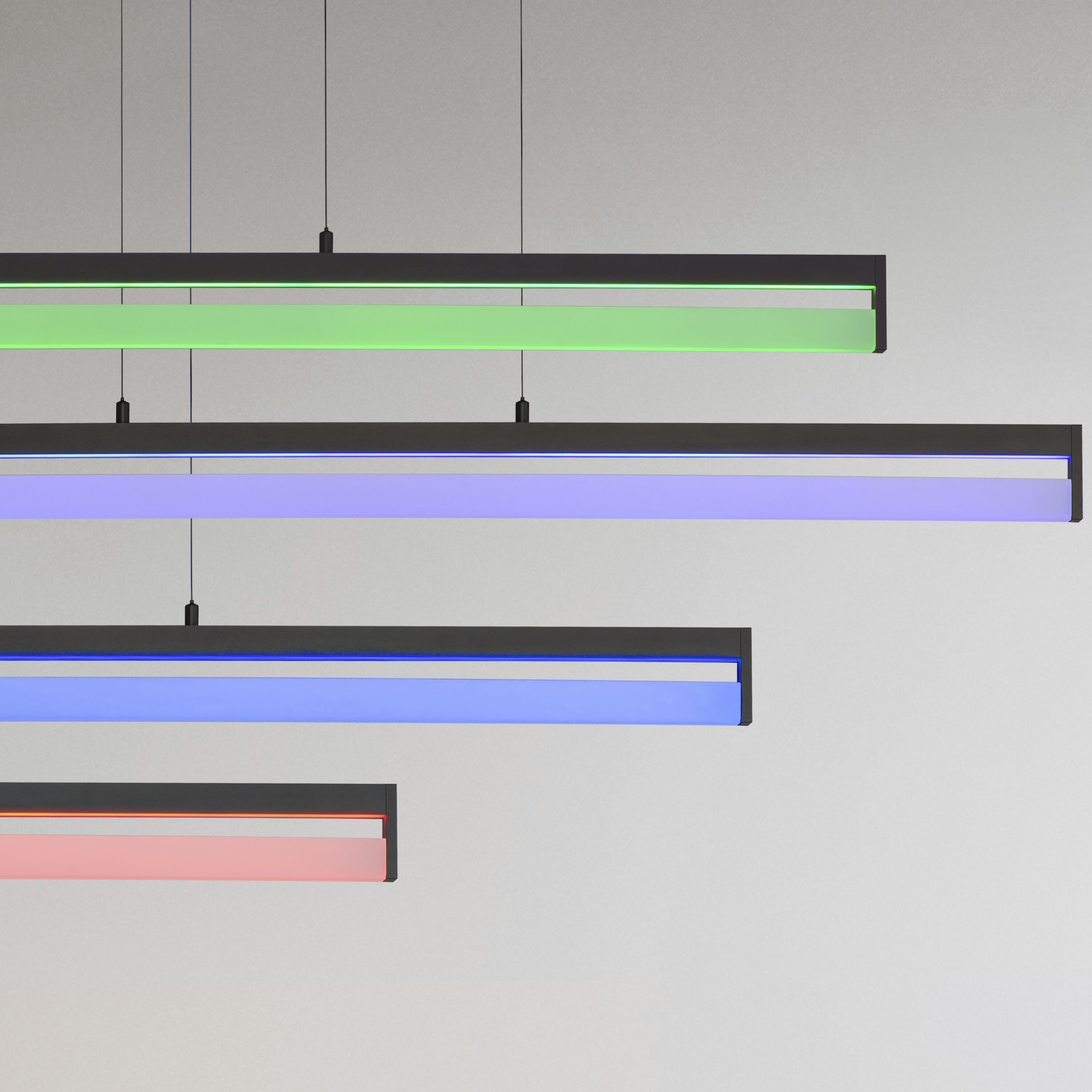 Crossbar LED 1.25 inch Black Single Pendant Ceiling Light