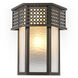 Minerva 2 Light 10.04 inch Bronze Highlight and Frosted Glass Wall Lamp Wall Light
