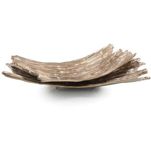 Rippled Gold Chargers, Set of 2