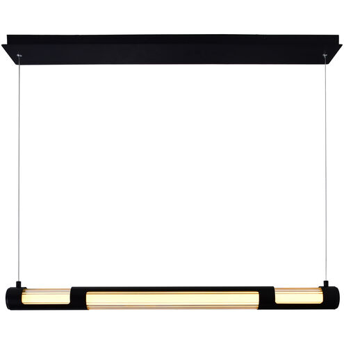 Neva LED 36 inch Black Island/Pool Table Light Ceiling Light