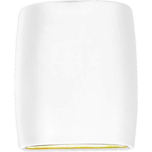 Ambiance Collection LED 10 inch Gloss White Outdoor Wall Sconce