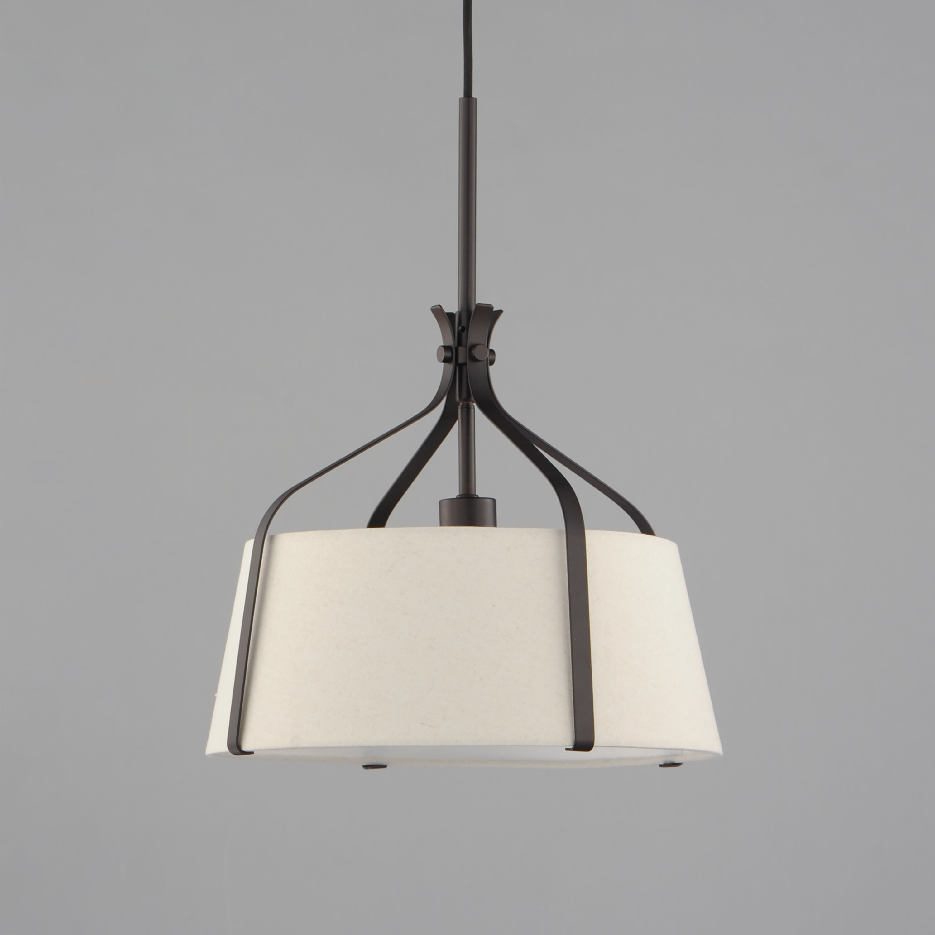Bandera 1 Light 14.5 inch Dark Bronze Single Pendant Ceiling Light