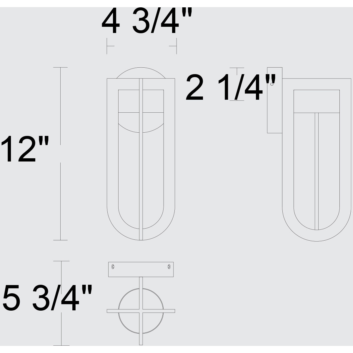 Furo LED 12 inch Dark Bronze Outdoor Wall Sconce