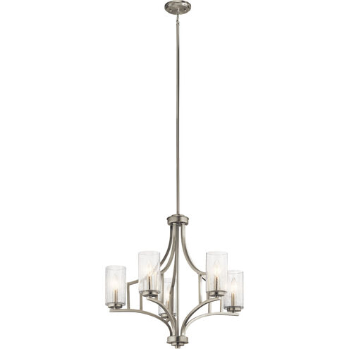 Vara 5 Light 25 inch Brushed Nickel Chandelier 1 Tier Medium Ceiling Light, Medium