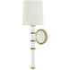 Kane 1 Light 7 inch Daisy with Modern Brass Armed Wall Sconce Wall Light