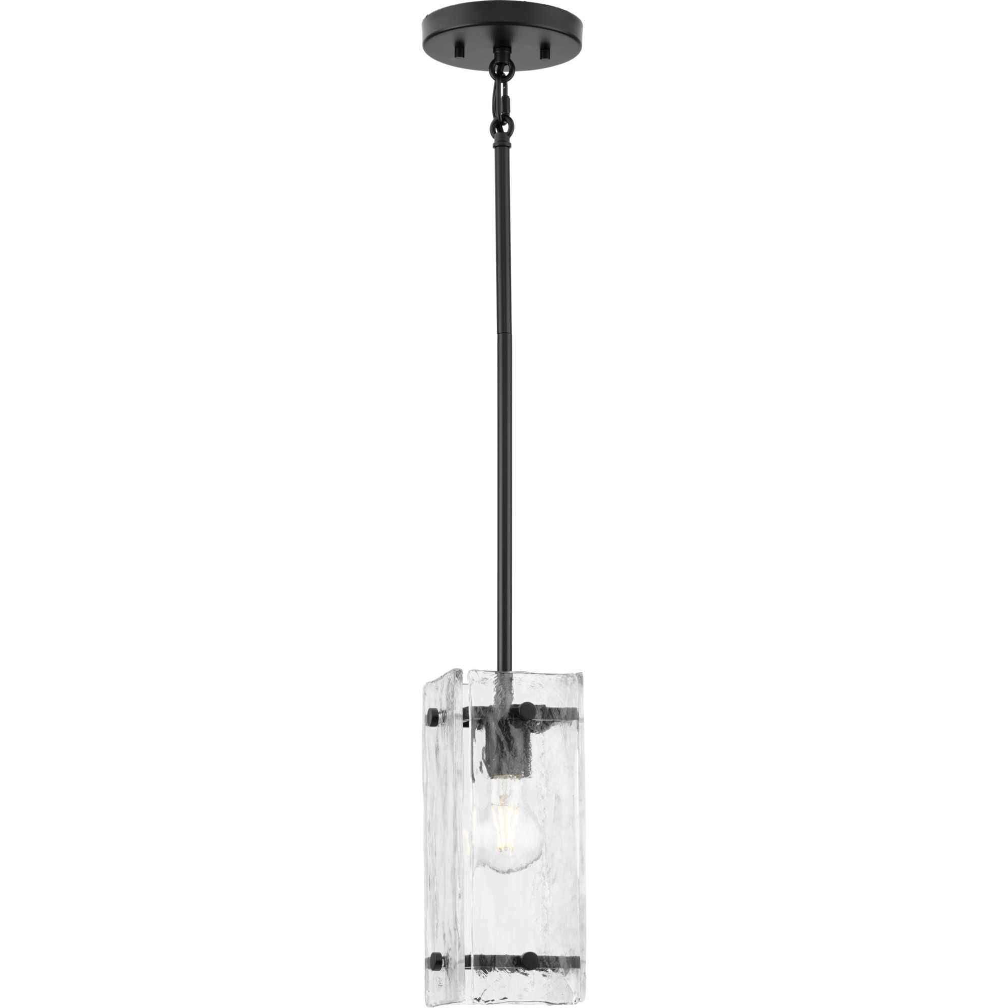 Rivera 1 Light 4.75 inch Matte Black Mini Pendant Ceiling Light, Design Series