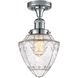 Franklin Restoration Bullet 1 Light 7 inch Polished Chrome Semi-Flush Mount Ceiling Light