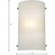 Arc 1 Light 8 inch Brushed Nickel Sconce Wall Light