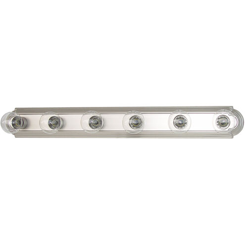 Alice 6 Light 36 inch Matte Nickel Vanity Light Wall Light