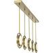 Spectr LED 62 inch Soft Brass Island Light Ceiling Light