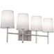 Rose LED 27 inch Satin Nickel Vanity Light Wall Light