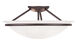 Newburgh 3 Light 16 inch Bronze Semi-Flush Mount Ceiling Light