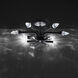 Beyond Plumeria LED 23.9 inch Black Semi-Flush Mount Ceiling Light