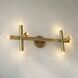 Salome 8 Light 25 inch Antique Brass Sconce Wall Light