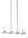 Jonah 8 Light 9 inch Satin Nickel / Chrome Chandelier Ceiling Light