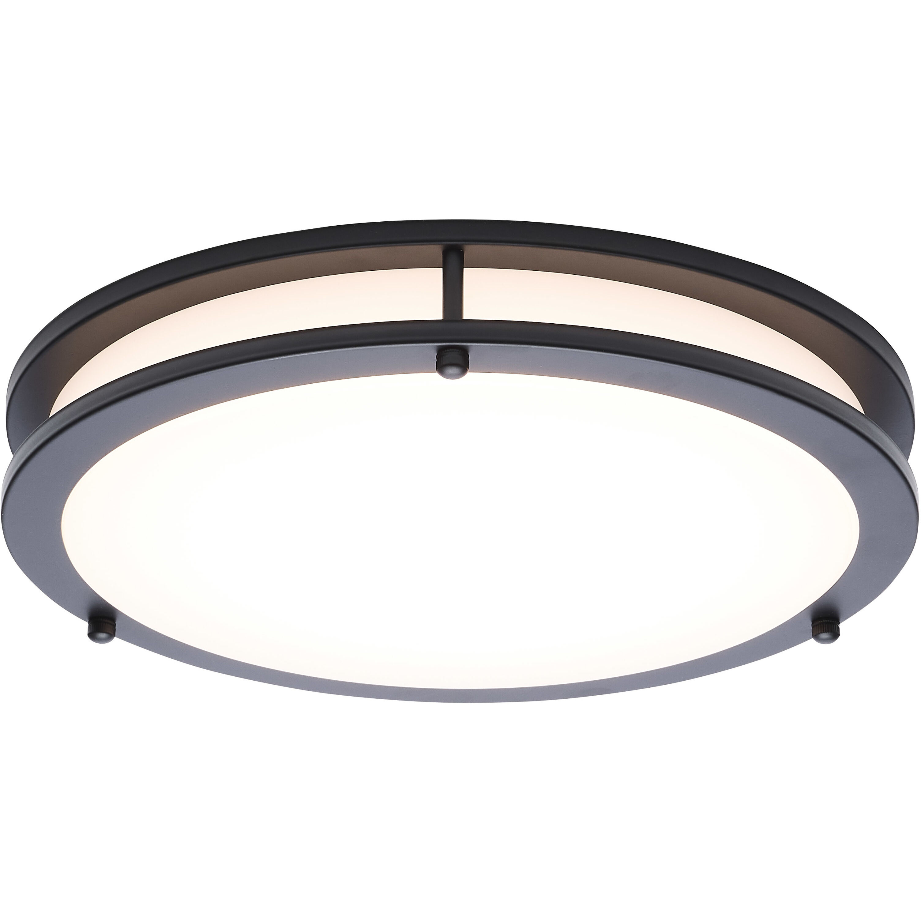 Glamour LED 12.99 inch Black Flush Mount Ceiling Light