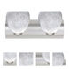 Bolla LED 22.44 inch Satin Nickel Vanity Lighting Wall Light in Carrera Glass